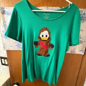 Disney Boutique Custom Star Wars Donald Duck Tee L Women’s WDW Obi-Wan Kenobi
